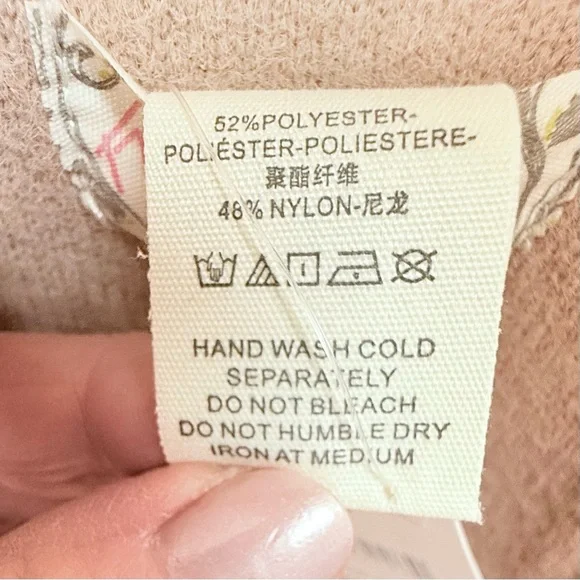 NWT FREE PEOPLE All For You Hooded Scarf In tan/beige/mushroom•extra long &wide - Picture 15 of 16